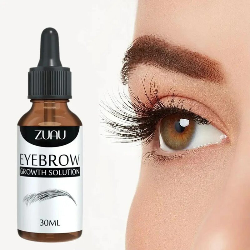 30ml Seven Days Eyelash Fast Growth Solution Thicken Eyelashes Natural Curl Enlarge Eyes Eyelash Eyebrow Serum Cosmetics