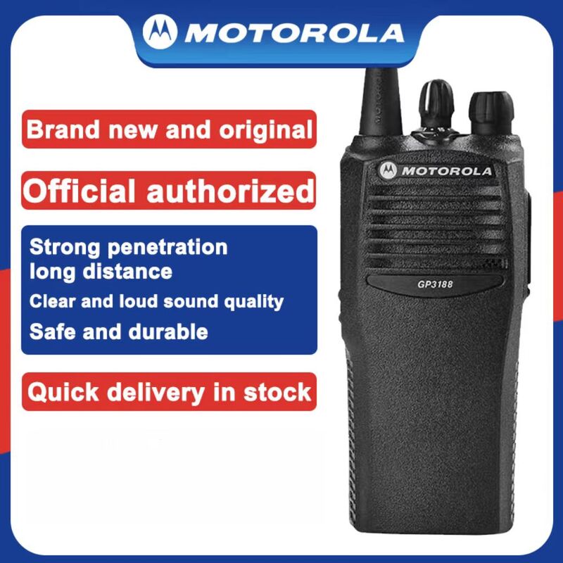 راديو موتورولا محمول ثنائي الاتجاه ، GP3188 محمول باليد ، UHF ، CP040 ، VHF ، Cp200 ، cp040