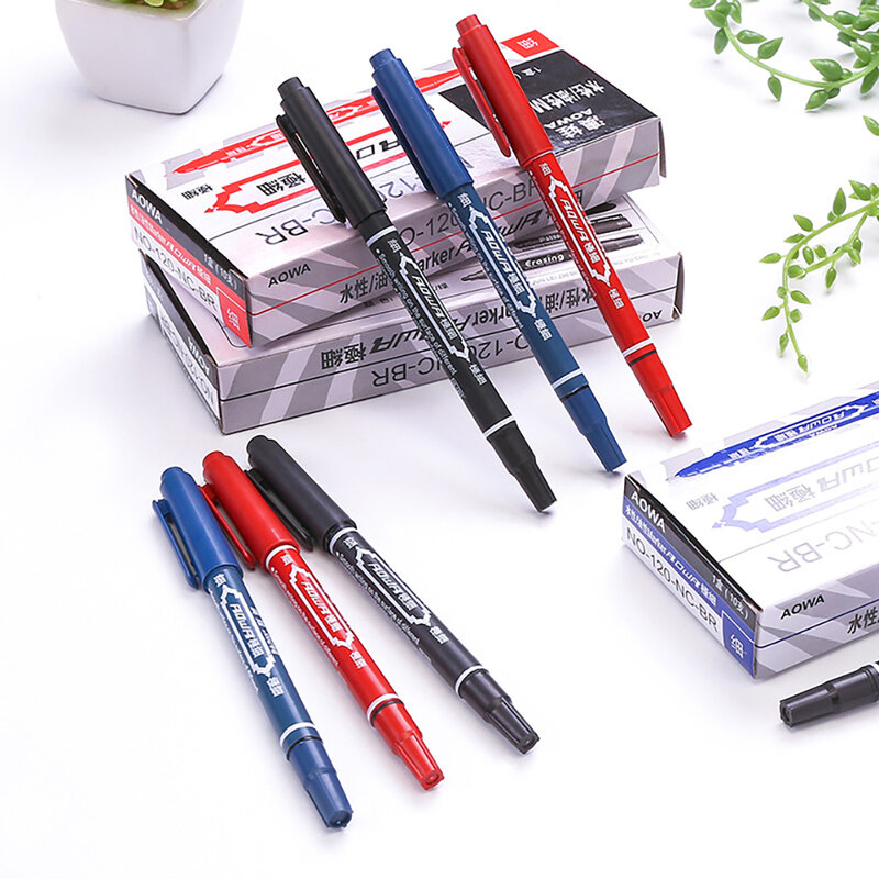 High Quality Marker Pens Waterproof Ink Permanent Double Side 0.51.0 mm Markers Pens Scribe Tool Tattoo Supplies Accessories
