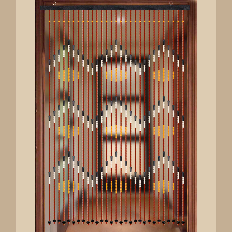 باب التقسيم الستار للحمام غرفة نوم اليدوية موجة زهر البرقوق الخيزران الخشب الخرز سلسلة الستار هوك نوع ديكور المنزل