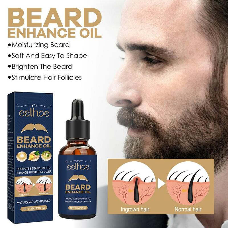 Мужское натуральное масло для роста бороды, 30 мл, увлажняющие инструменты для разглаживания, масло для бороды для мужчин, кондиционер для ухода за бородой