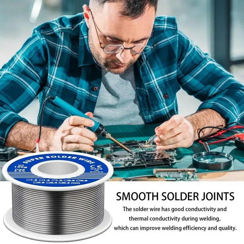 Electronic Soldering Tin Wire Melt Rosin Core Solder Copper Flux Wire Roll Electronic Soldering Welding Wire For Repairing
