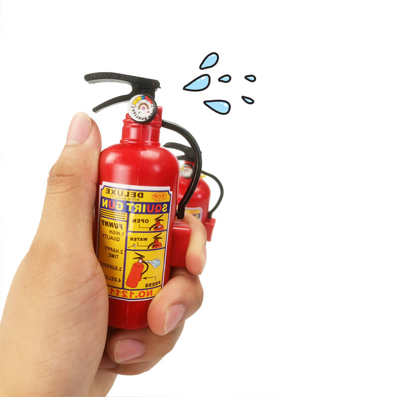 3/6pc Creative Fire Extinguisher Water Sprayer Funny Mini Whole Person Prank Water Play Toys Kids Beach Swim Spray Water Toys
