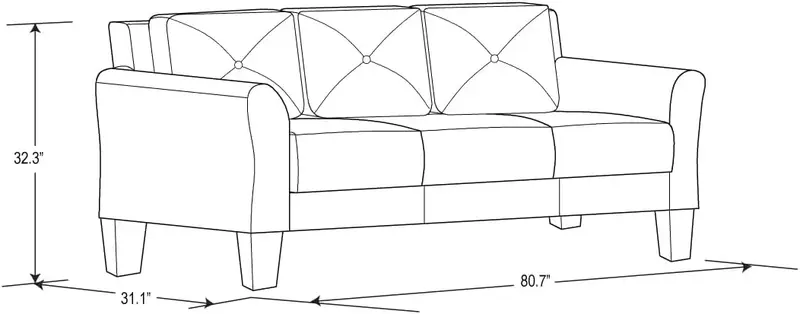 Wohnzimmer möbel Sofas, Sofas, Polypropylen (100%), dunkelgrau