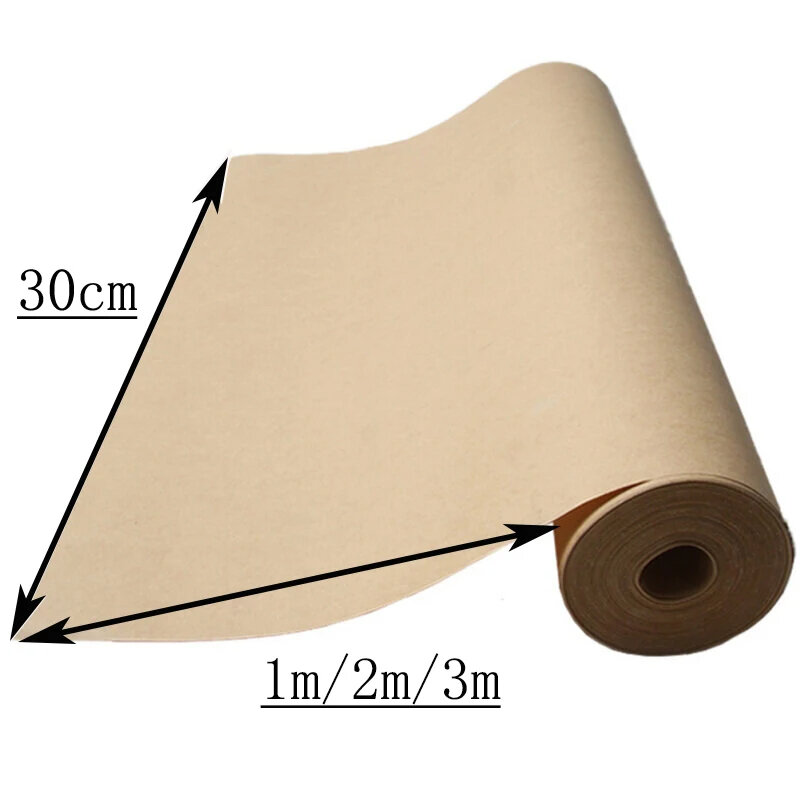 11,8 Zoll x 9.8/16.4/32,8 Fuß Kraft papierrolle zum Verpacken von Geschenken bewegliche Verpackung braune Papierrolle zum Malen