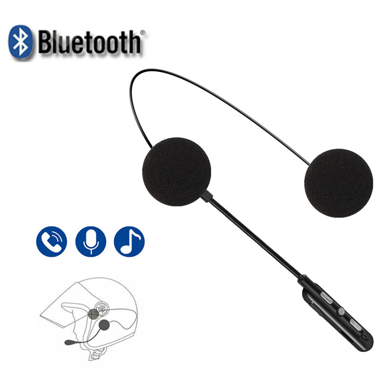 Bluetooth 5.0 Motorfiets Helm Headset Waterdichte Moto Hoofdtelefoon Draadloze Stereo Oortelefoon Luidspreker Handsfree Helm Headsets