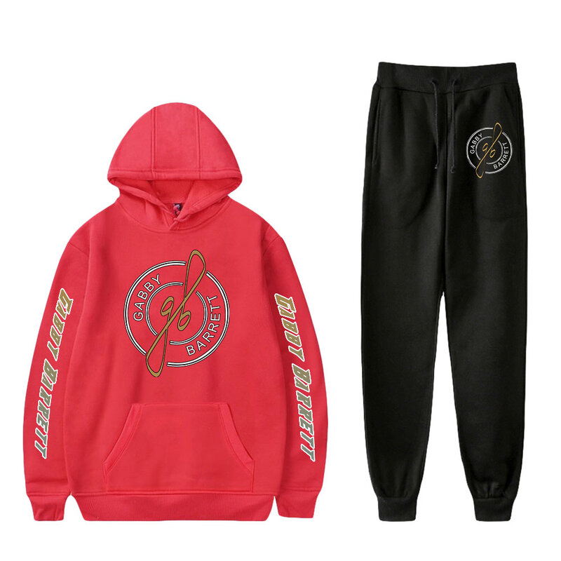 Gabby Barrett Merch Hoodie Sweatpants Two Piece Set Long Sleeve Man Woman Suit Free Shipping Casual Style 2022 Hip Hop Clothes
