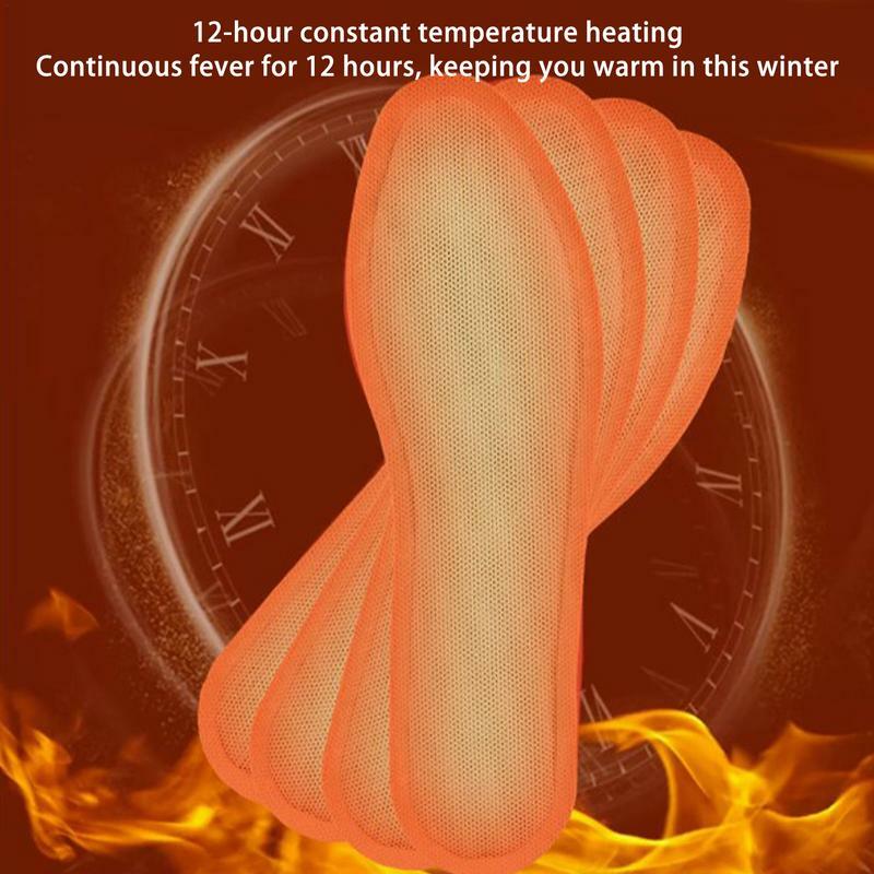 Self-Heating Shoe Inner Soles, Inserções de sapatos quentes, Solas internas para caminhadas, caminhar, trabalhar, correr, aquecedor de pés, aquecimento rápido
