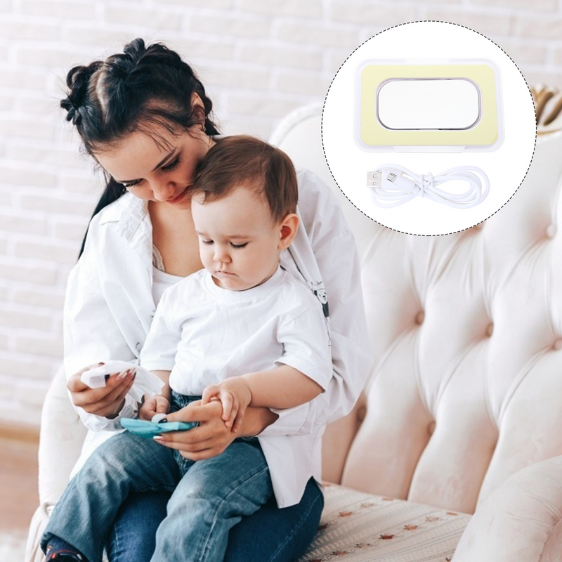 Portable Wipe Warmer para crianças, Wet Box, Baby Wipes Máquina de aquecimento, Abs Tissue Supplies