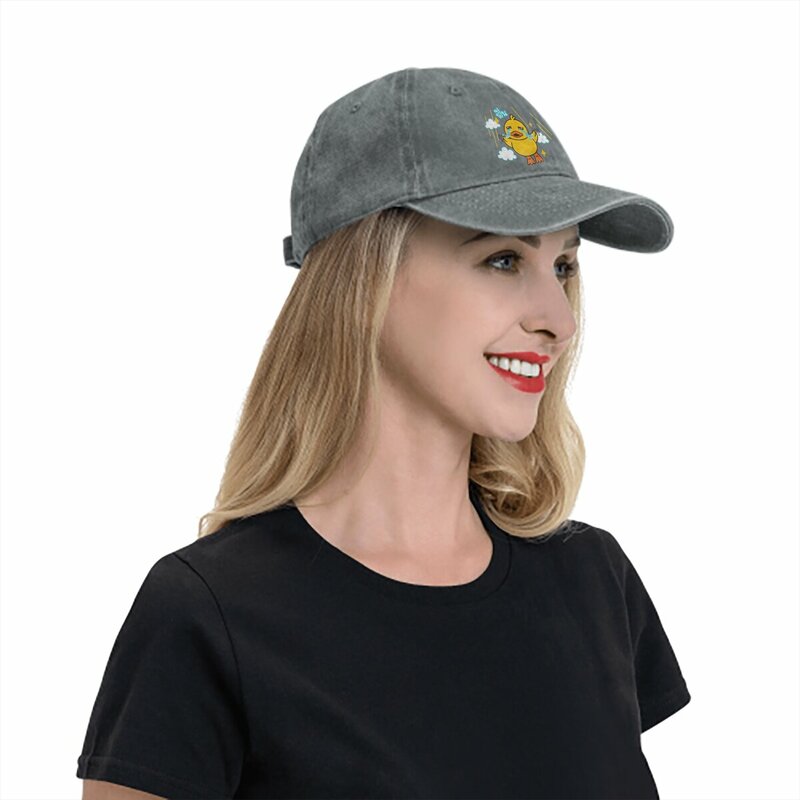 Duck Emotion-Sombrero Multicolor con visera para mujer, gorra con visera, protección personalizada, Cry