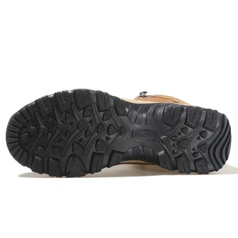 Водонепроницаемые походные ботинки HUMTTO, кожаная защитная обувь для улицы для мужчин, треккинговые кроссовки, мужские зимние горные тактические походные ботинки для мужчин
