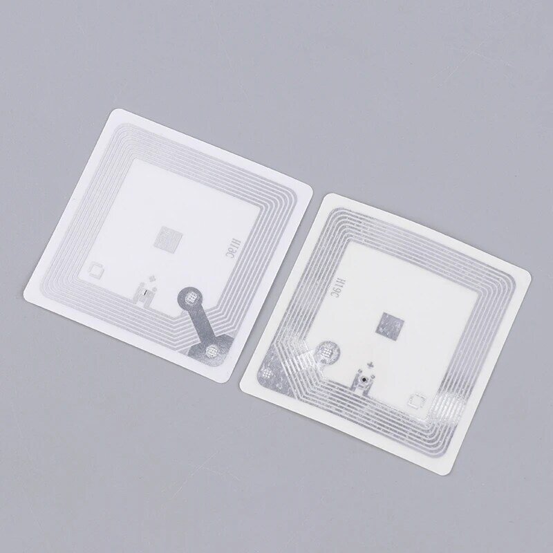 10 buah stiker Tag NFC 13.56Mhz RFID NFC stiker Tag ICODE-SLIX label perekat untuk perpustakaan buku