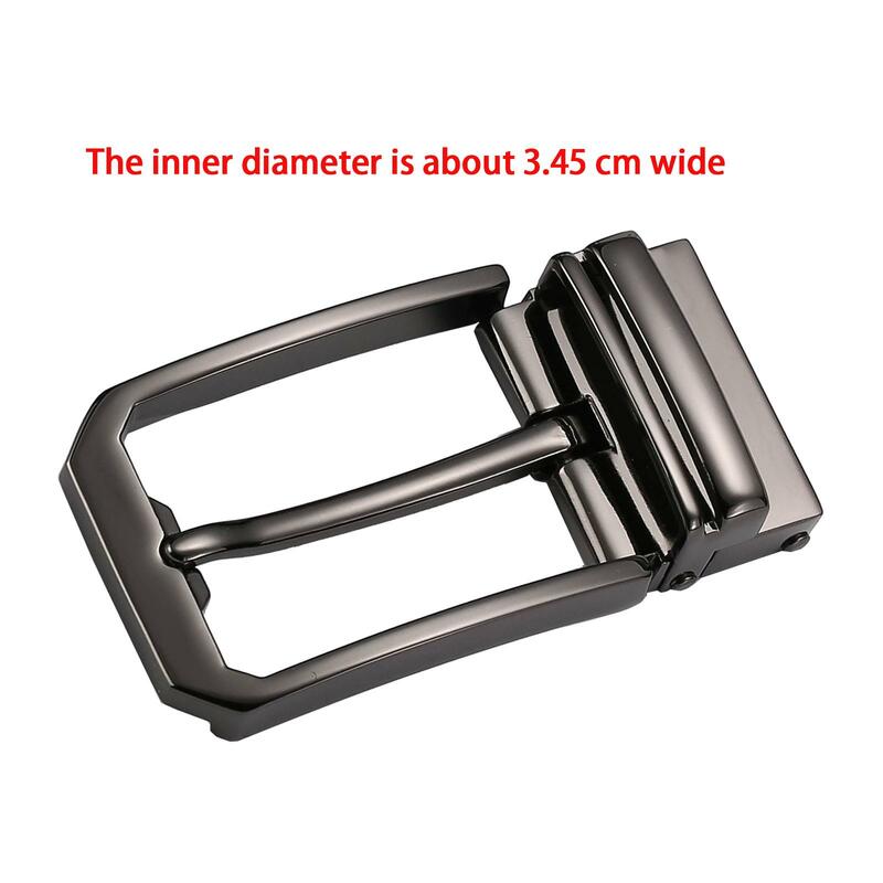 Alloy Belt Buckle Zinc Alloy Reversible for 32mm-34mm Belt Classic Business Casual Mens Single Prong Pin Belt Buckle Replacement