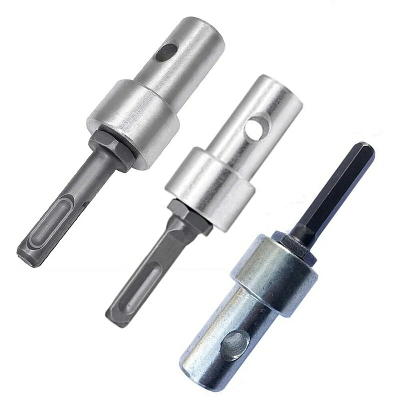 1pcs Round Hex Shank Hammers Adapter Drill Bit Adapter Arbor For Electric Hammer Silver Steel Power Tools Accessories