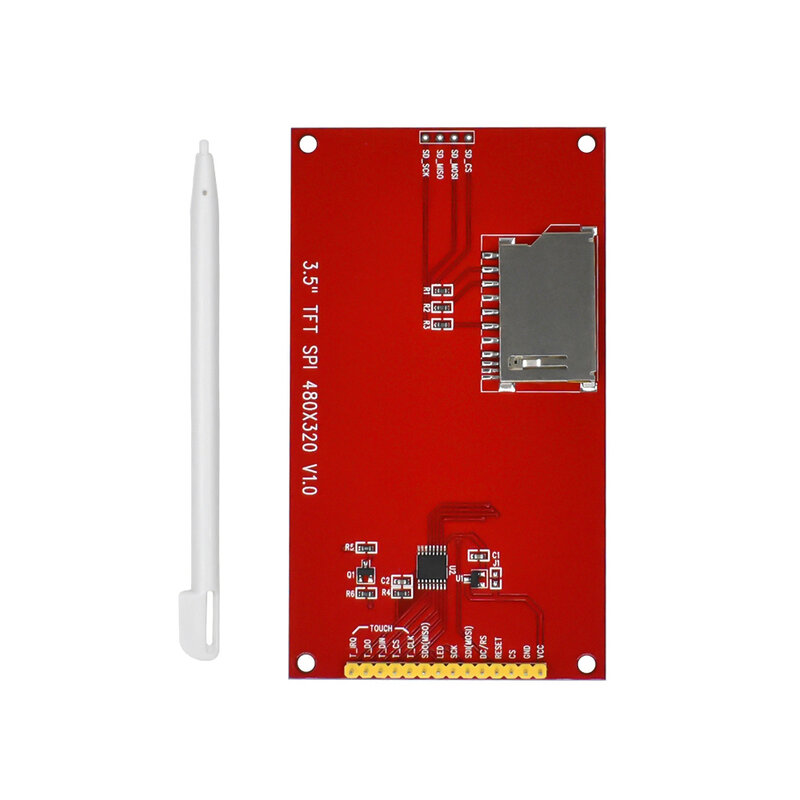 Modulo LCD TFT da 3.5 pollici con Touch Panel ILI9488 Driver 320x480 SPI port interfaccia seriale (9 IO) Touch ic XPT2046 per ard stm32
