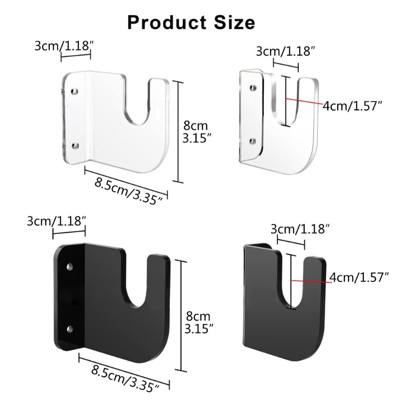 Wall Mount Horizontal Floating Skateboard Hanger for Deck Storage and Collection Dropship