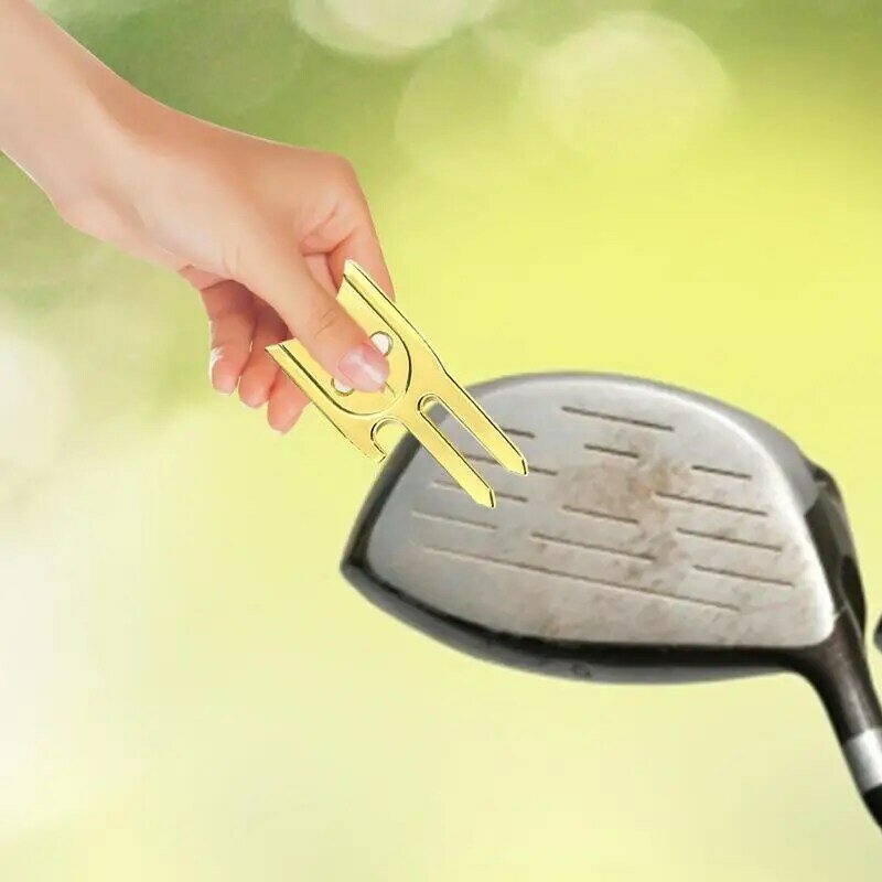 Golf Fork Portable And Wear-resistant Ball Marker Divot Tool High Hardness Ball Marker Divot Tool Durable Golf Fork Golf Marker