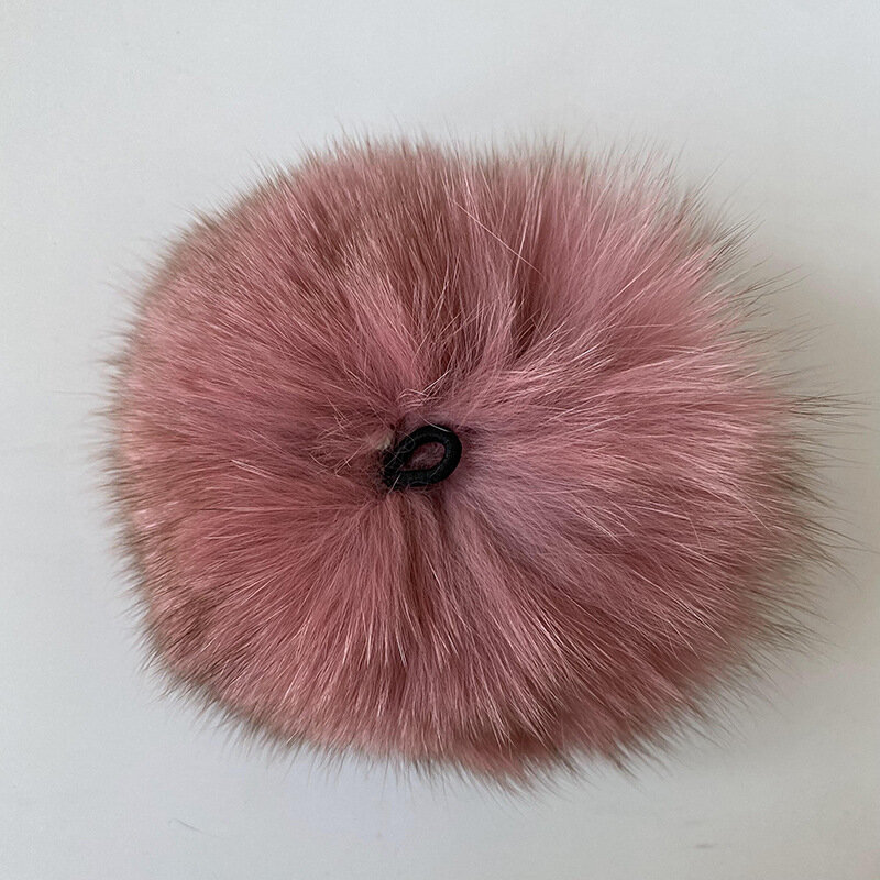 3 pcs Real Fox Fur Poms 8cm Handmade Bag Keychain Pom Children Hat Scarf Shoe Fur Pompom Pompon Fur Balls DIY Jewelry Crafts