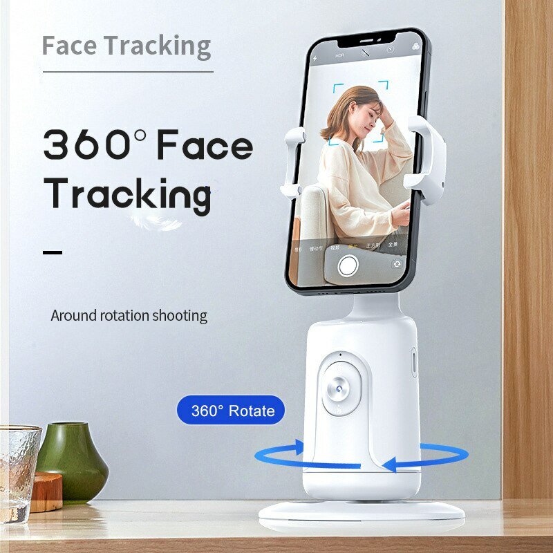 Intellig Ai Nieuwe Mini Selfie Stick Automatische Tracking Schieten 360 Graden Rotatie Intelligent Volgen Live Telefoon Beugel Cardanes