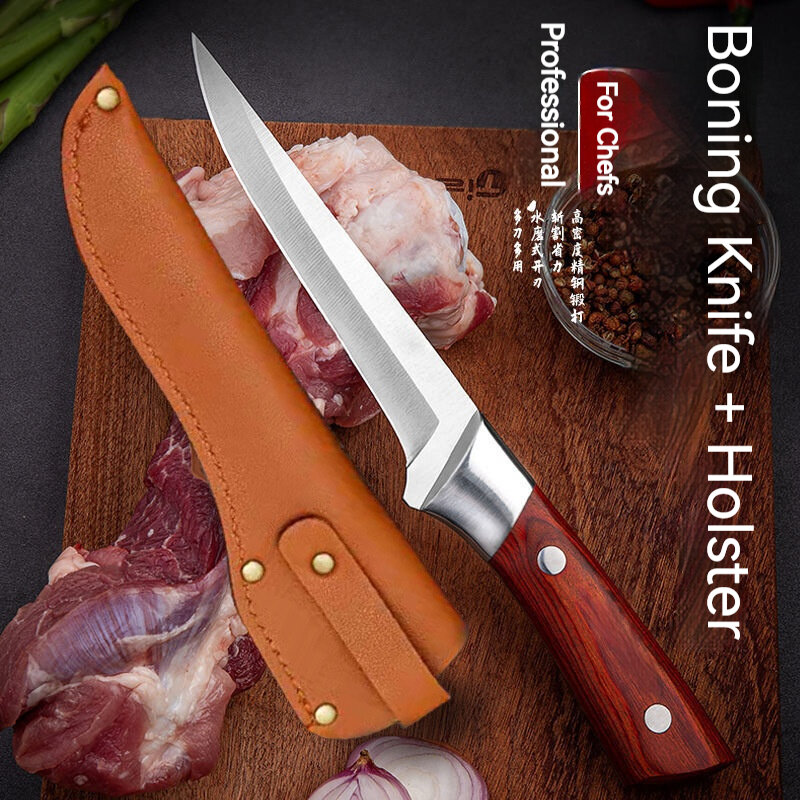 Cuchillo Deshuesado de acero inoxidable, utensilio especial para Chef, cocina y carnicero, multiusos