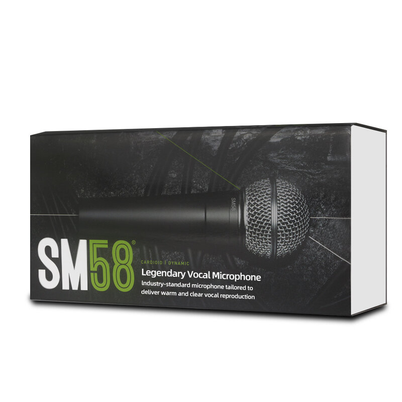 ไมโครโฟนไดนามิกคาร์ดิออยด์สำหรับร้องเพลงบนเวที SM58โลหะไมโครโฟนแบบมีสายแบบมืออาชีพสำหรับการบันทึกเสียงคาราโอเกะ bbox