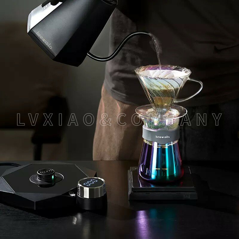 Przenośny cyfrowy czajnik o zmiennej temperaturze 0,8l Brewista Artisan z serii X 220V inteligentny czajnik z gęsią dekoltem do parzenia ręcznego