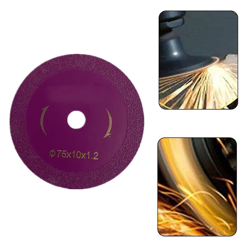 Disco de corte Circular para amoladora angular, disco de lijado de piedra de acero, accesorios de corte, 1 piezas, 75mm