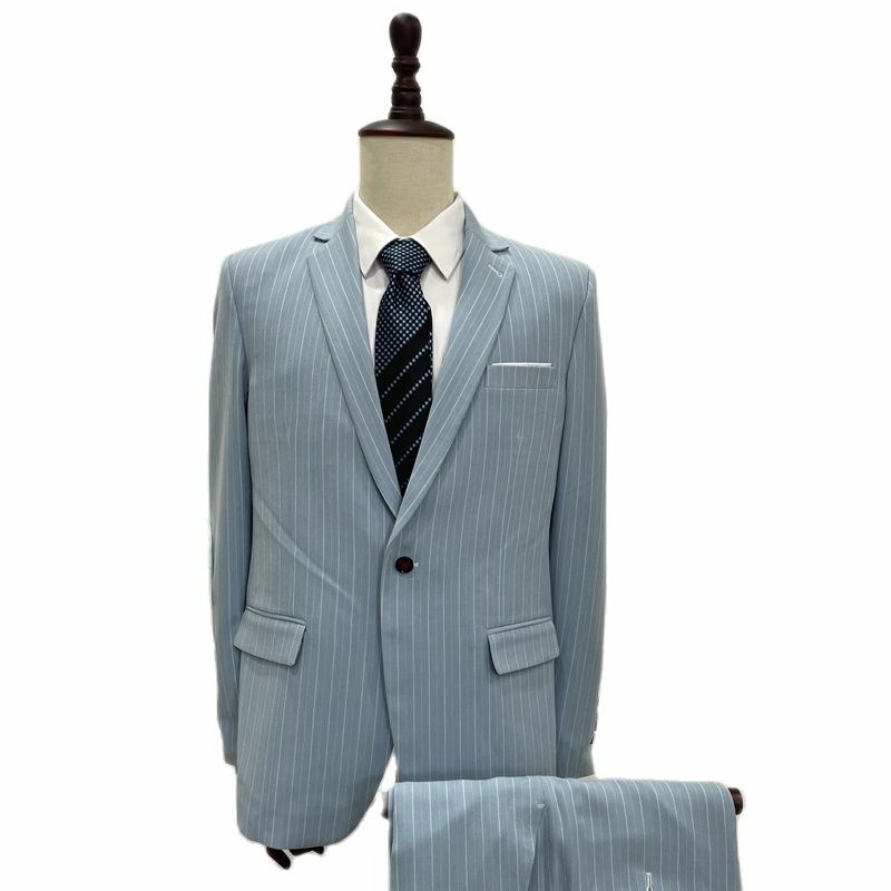 Smart Casual Full Lining  Half Canves Vertial Stripe Wedding Groom Wear Custom Made Fashion Men's  Suits