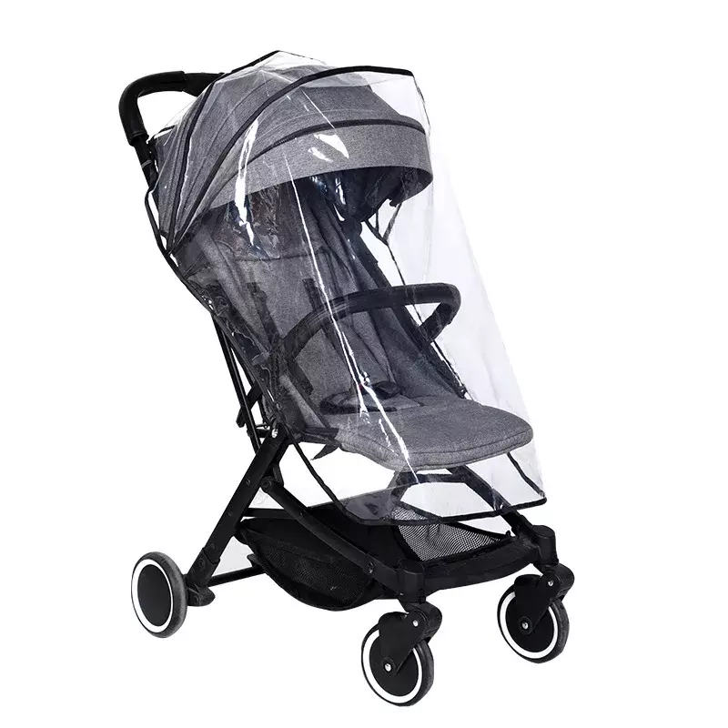 Universal Baby Stroller Rain Cover, Impermeável, macio para criança, guarda-chuva, Acessórios de transporte