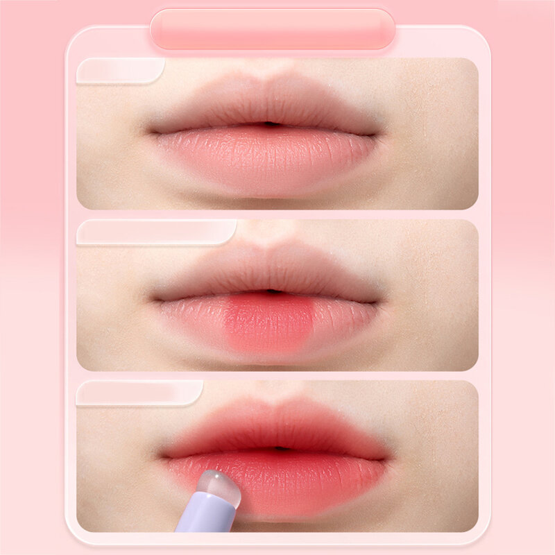 Upgrade Silicone Lip Brush With Cover Angled Concealer Brush Like Fingertips Q Soft Lipstick Makeup Brushes Round Head No Broken
