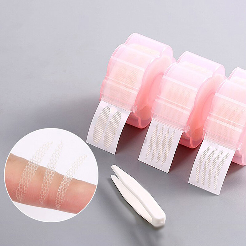 360 Pcs Big Eyelid Tape Sticker Double Fold Self Adhesive Eyelid Tape Stickers S/L Makeup Clear Beige Invisible Tool
