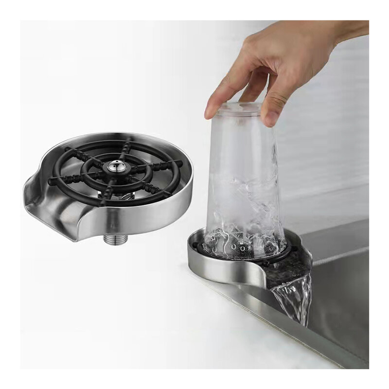 Automatische Tasse Waschmaschine Glas Spüler Reinigungs werkzeug Wasserhahn Glas Spüler für Küchen spülen Bar Coffeeshop