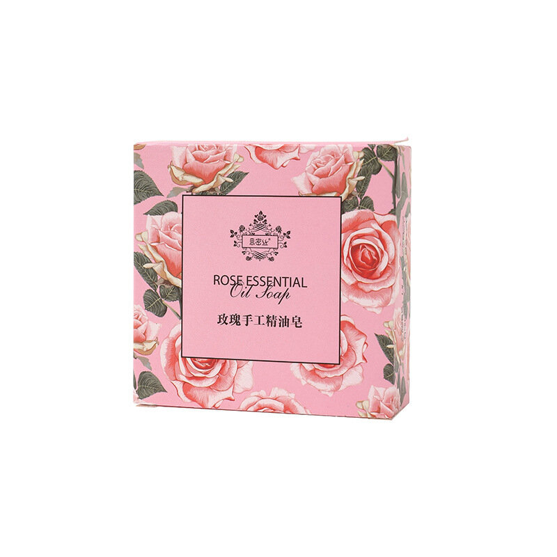 Sapone di olio essenziale di rosa naturale puro fatto a mano sapone per le mani di profumo da bagno per le donne nutriente detergente per il viso con fragranza a lunga durata