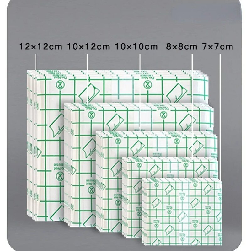 100Pcs nastro trasparente impermeabile pellicola PU cerotto adesivo medico nastro adesivo antiallergico per medicazione Kit di pronto soccorso cerotti