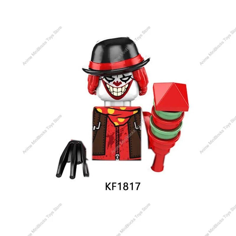 KF6173 Halloweens klocki Horror Jack Ripper Butcher Jason śmierć Leatherface Cartoon mini-figurki figurka cegły dzieci