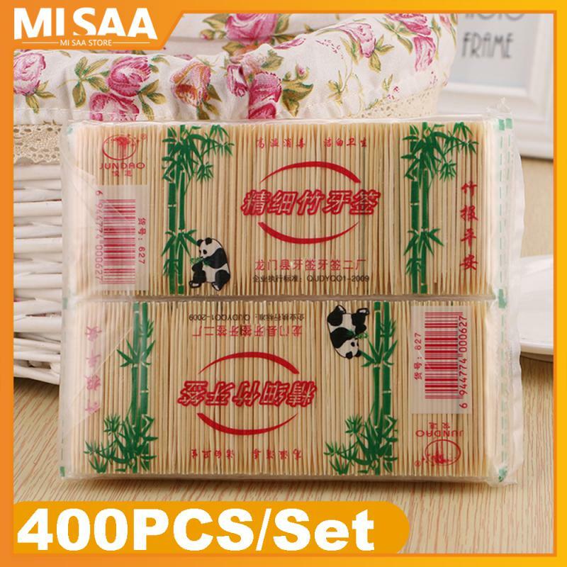Bamboo Toothpick Disposable Natural Toothpick Portable Family Restaurant Fruit Household Durable ToothSticks Kitchen Accessories