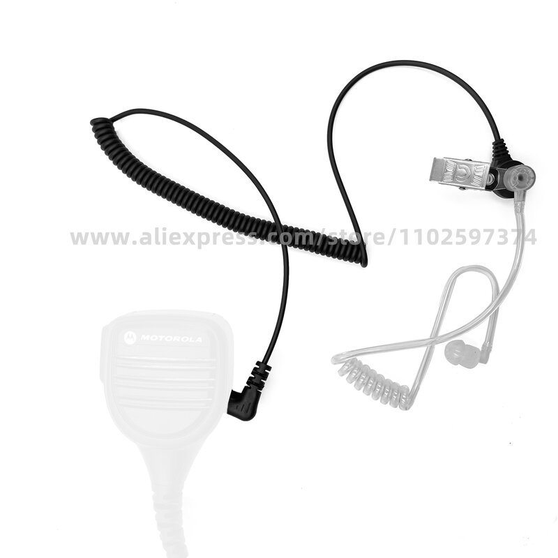 Auriculares con cable y tubo de aire para walkie-talkie, audífonos estéreo con conector de 3,5mm, Radio bidireccional para teléfonos inteligentes MP3