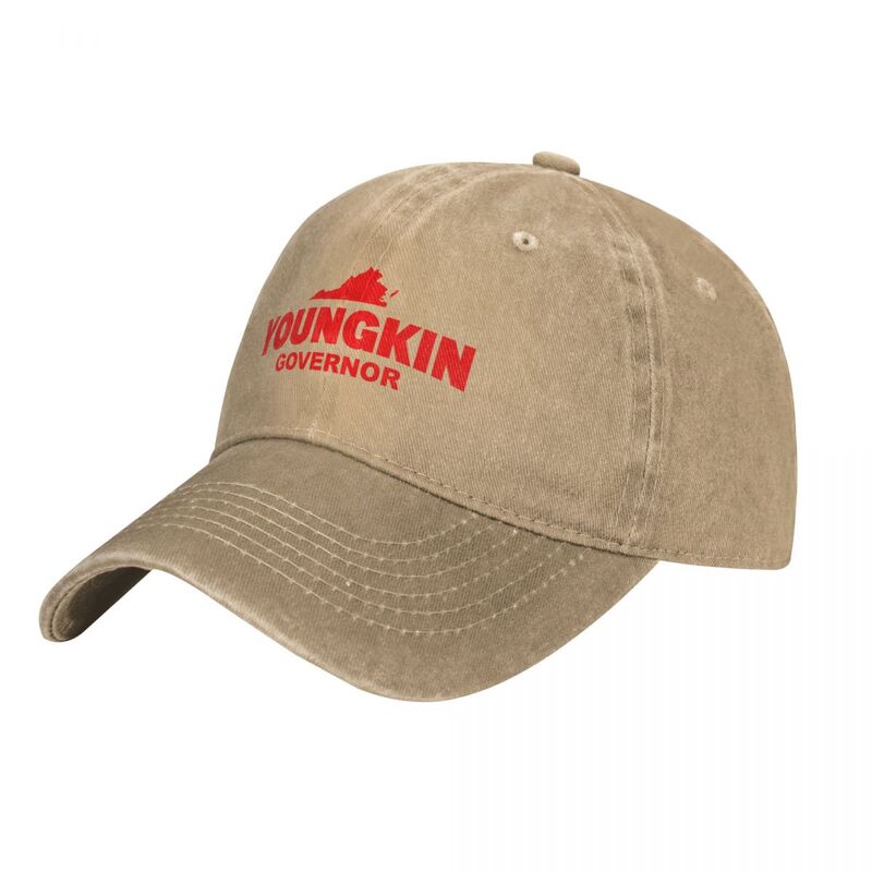 Youngkin Governor Cowboy Hat, Chá Chapéus para crianças, Boné solar para homens e mulheres