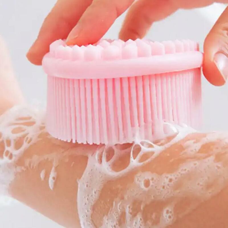 Soft Silicone Body Scrubber, Massageador do couro cabeludo, Shampoo Brush, Body Brush Foam, Grande Ferramenta de Limpeza Profunda