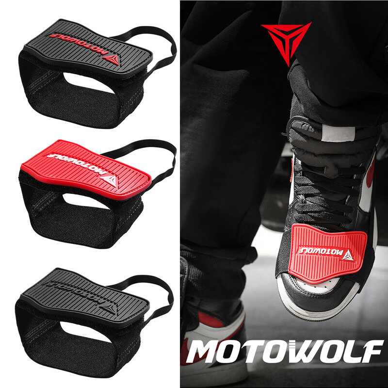 Protetor de sapato de motocicleta, Moto Shift Pad Sapato, Tampa da bota, Borracha, Motocross Gear, Suave