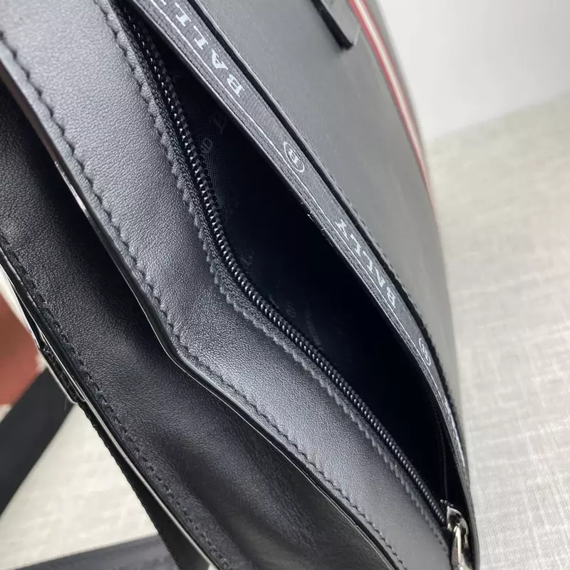 Tas selempang dokumen kulit, tas tangan selempang bisnis Notebook kapasitas besar modis merek mewah