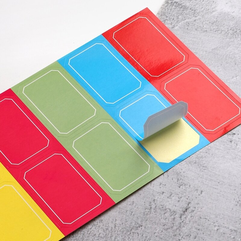 Writable Index Labels Book Marker Multi-Colored Sticky Tabs Letter Sticker