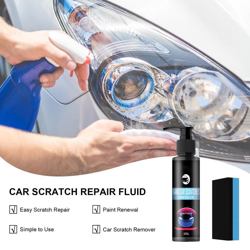 60ml Car Scratch Remover High Protection Scratch Remover Liquid Universal Polishing Agent With Sponge Car Repair Fluid Car Coat