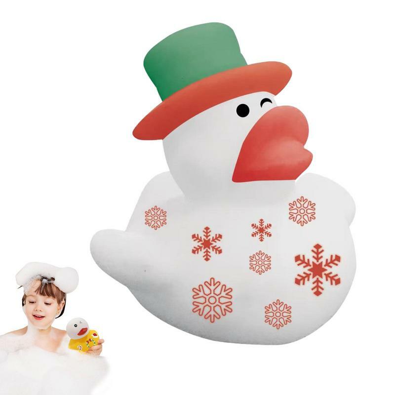 Patos de Natal Brinquedos de Banho para Crianças, Baby Shower, Float, Squeaky Sound Duck, Water Play Game, Presente para Crianças