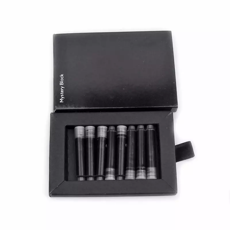 Cartouche d'encre noire pour stylo plume MB, accessoires de papeterie scolaire et de bureau, pilules quotidiennes, haute qualité, 8 pièces par paquet