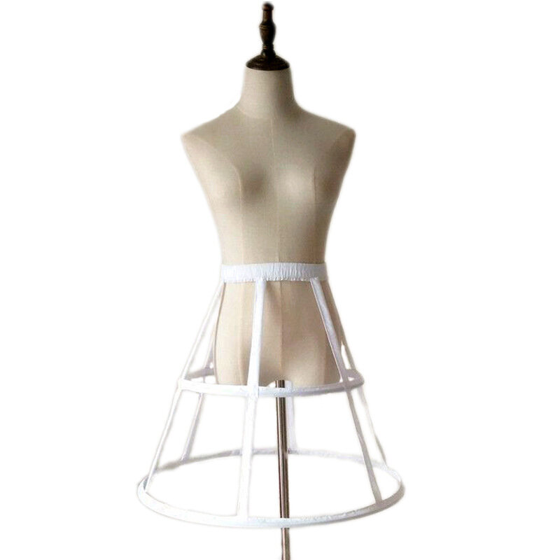 Crinoline Violence Fish Bone Bustle Adjustable Daily Tutu Skirt Cosplay Crinoline Half-Length Slip Dress Birdcage Support