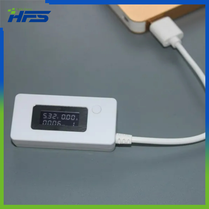 Mini Detector de voltaje y corriente, medidor de cargador USB de energía móvil con número de seguimiento Real, LCD, USB