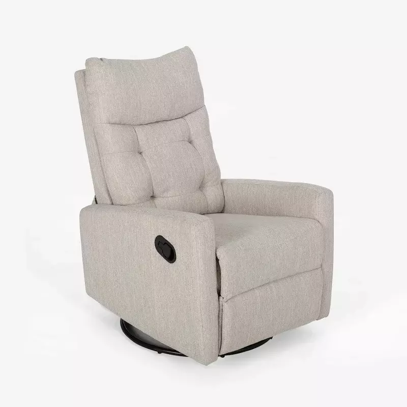 Ottimo affare Furniture cristopher Knight Home Ishtar aliante girevole Push Back Nursery reclinabile, 35.75D x 25W x 39H in, Beige, Blac