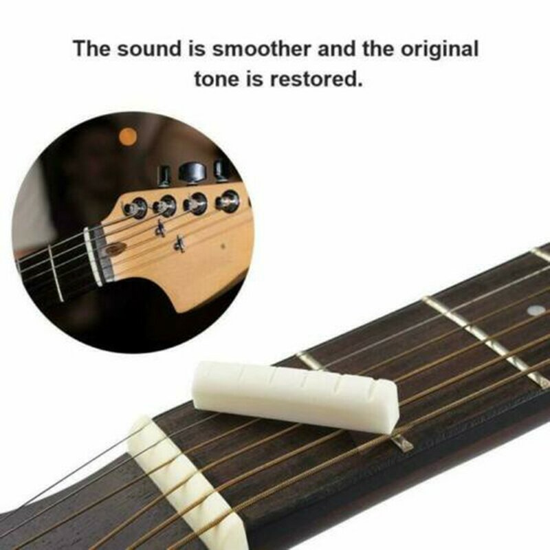 Universal guitarra elétrica ponte sela, opcional para acústico clássico, peças e acessórios, 2 cores