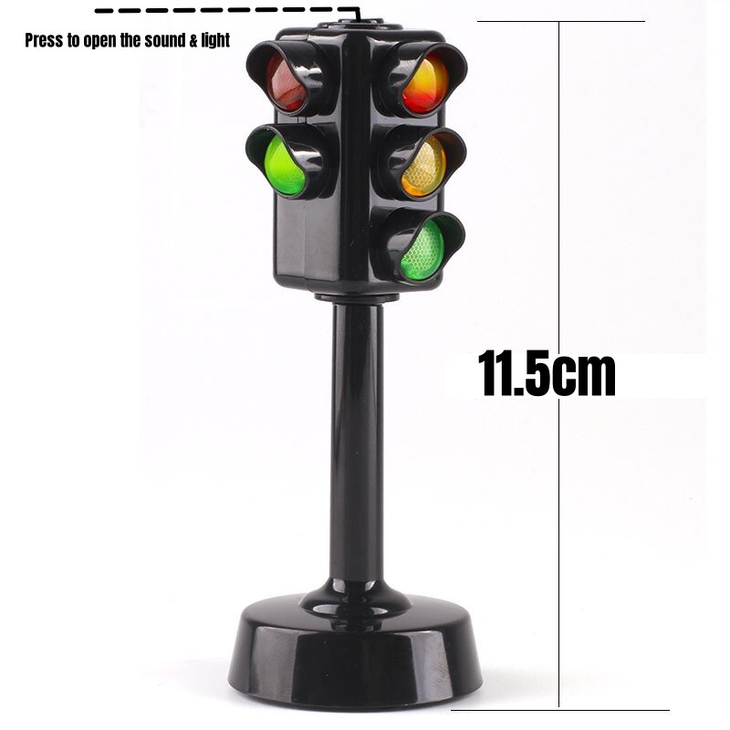 Traffic Light Toy For Children, Sound & Light, Road Sign Lamp, Early Educational Toy Collection, Christmas Gift For Boys Girls
